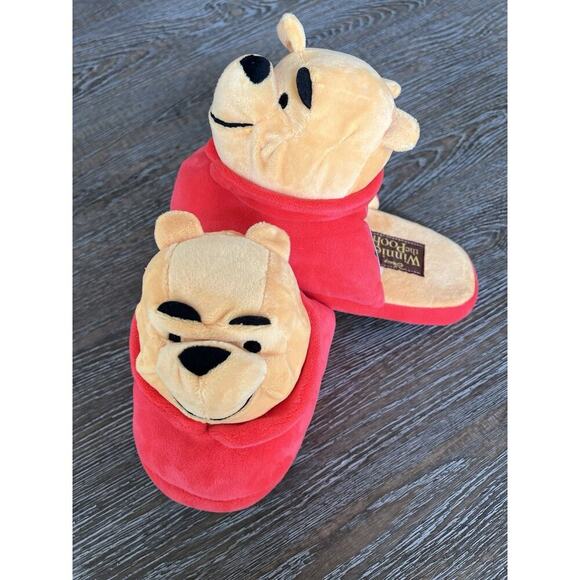 Disney Winnie the Pooh Plush Slippers Size 7/8 New Vintage - Picture 2 of 13